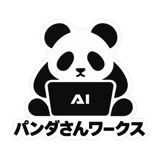 パンダさんワークス ロゴ ステッカー